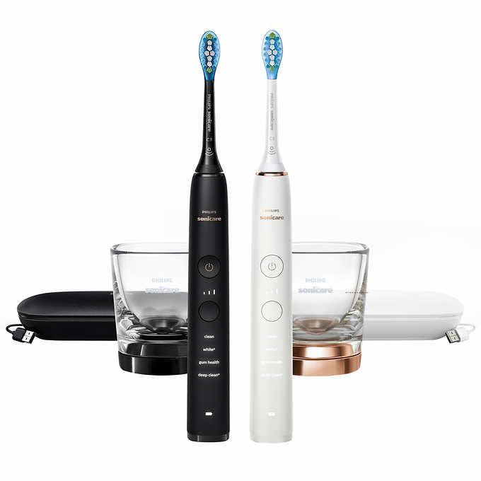 Black Rechargeable Sonic Toothbrush 2-Pack Handles T259