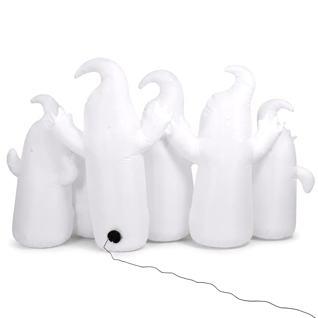 8FT Long Halloween Inflatable 6 Cute Ghosts LED Yard Decoration L30486