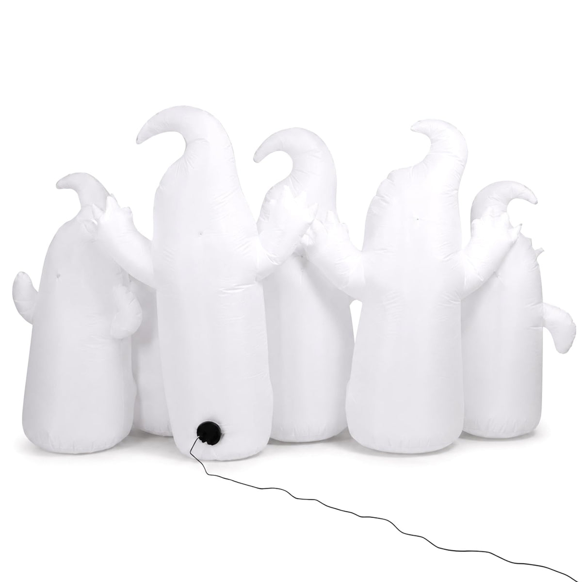 8FT Long Halloween Inflatable 6 Cute Ghosts LED Yard Decoration L30486