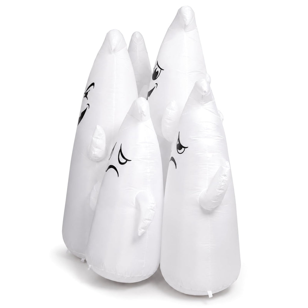 8FT Long Halloween Inflatable 6 Cute Ghosts LED Yard Decoration L30486