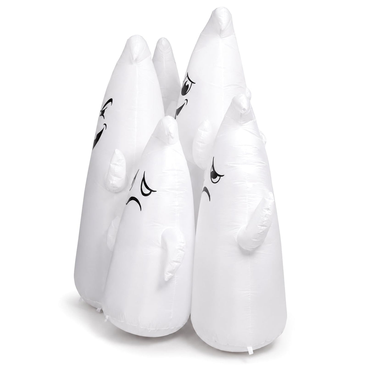 8FT Long Halloween Inflatable 6 Cute Ghosts LED Yard Decoration L30486