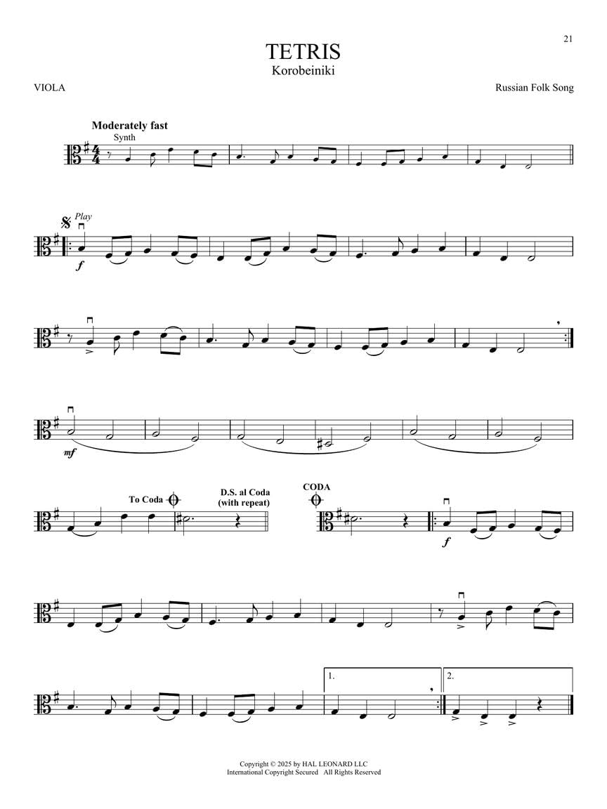 Viola Sheet Music with Online Audio Z480762