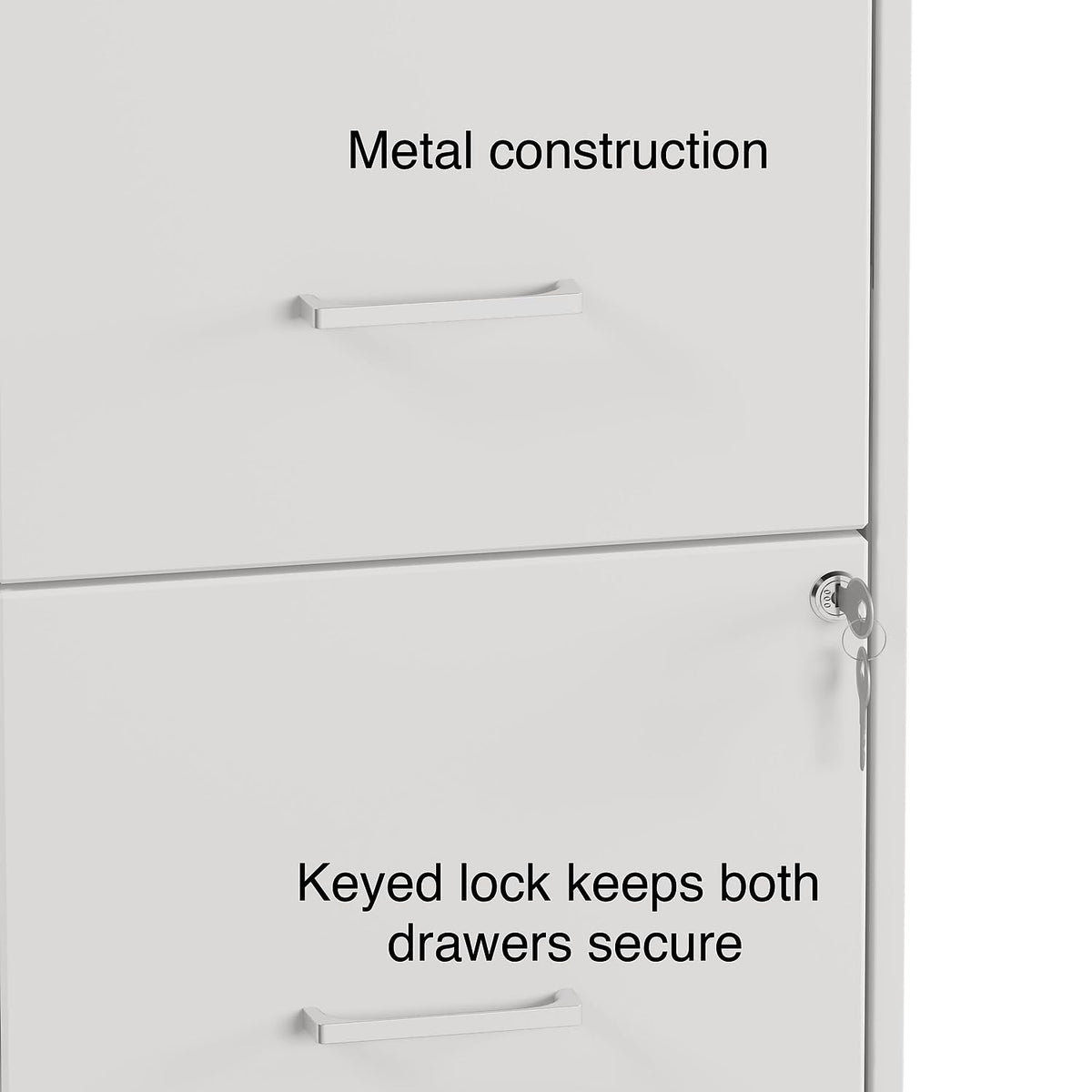 2 Drawer Letter Size Lockable File Cabinet B861680
