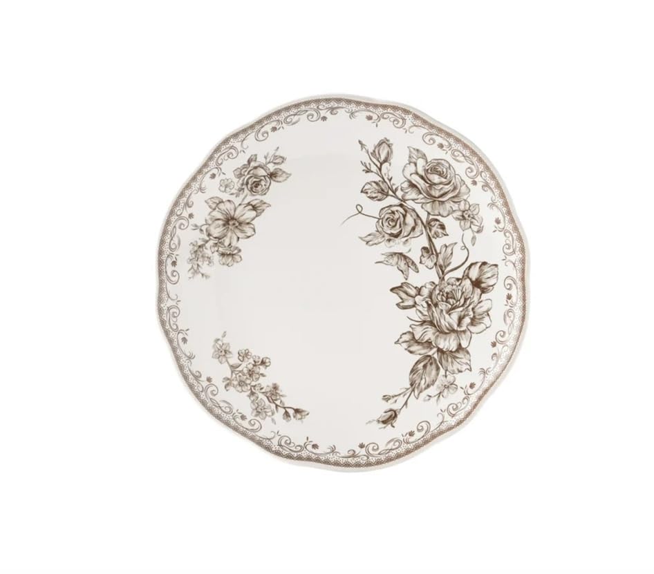 Brown 12-Piece Stoneware Dinnerware Set C179