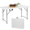 4 Foot Portable Heavy Duty Plastic Folding Table K6865