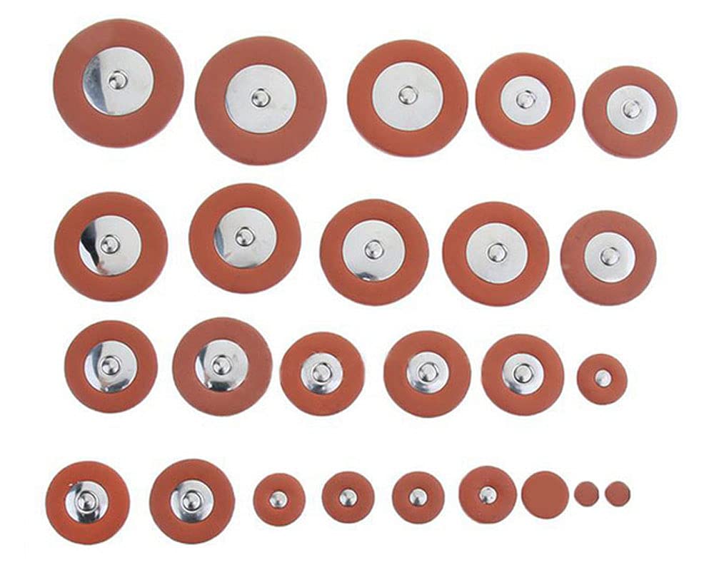 25 Pieces Leather Alto Sax Pads Replacement Set Y7254