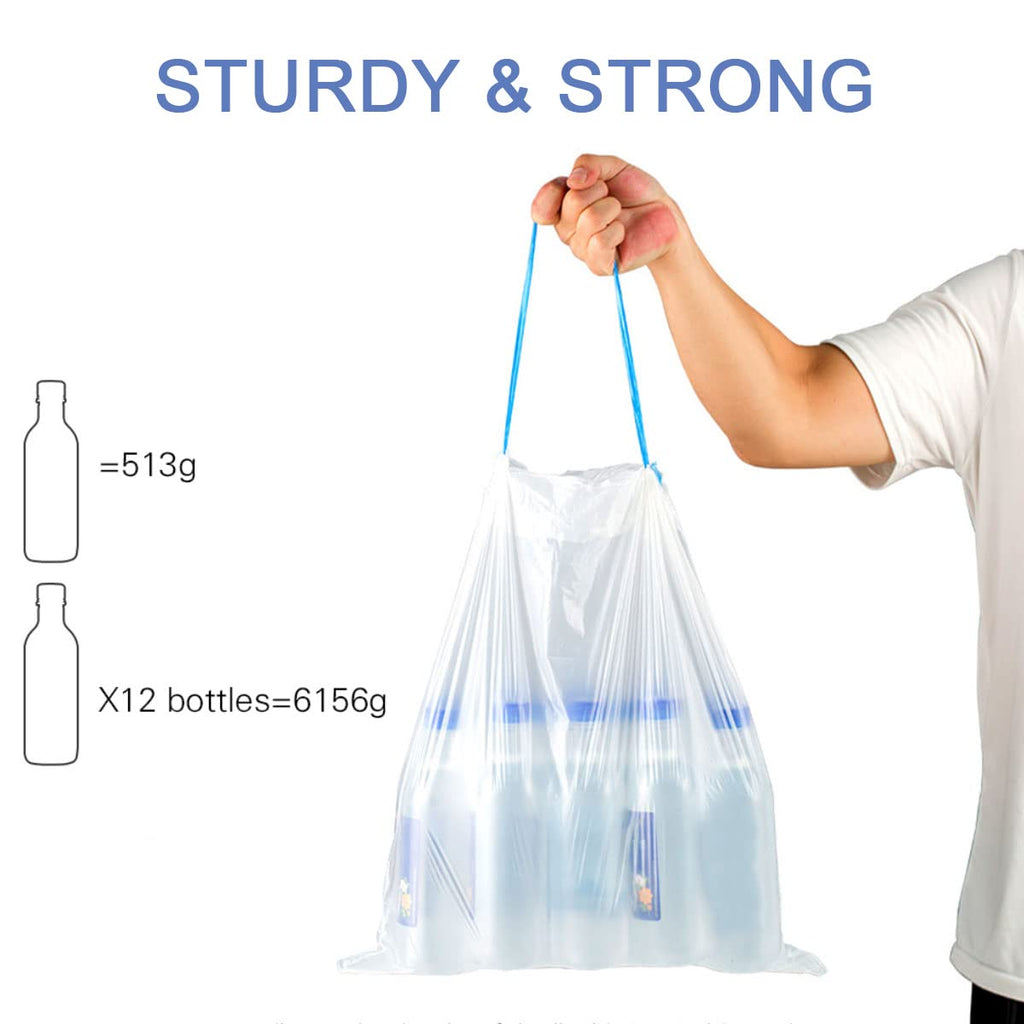 4 Gallon Drawstring Trash Bags 60 Count I709