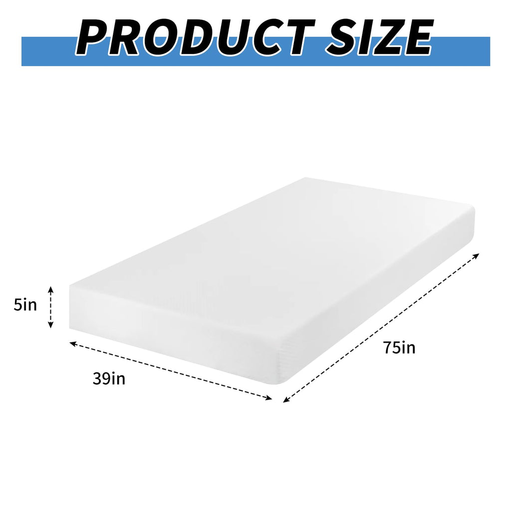 5 inch Gel Memory Foam Twin Mattress F307