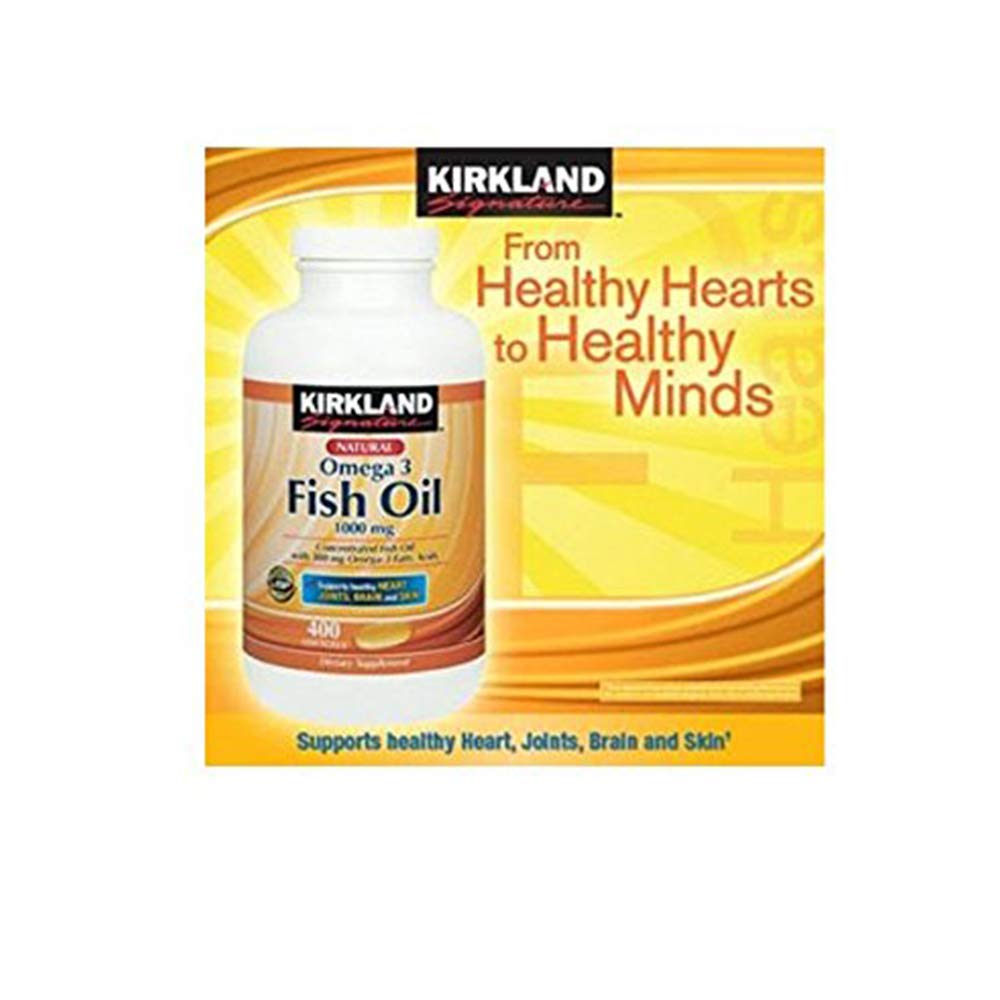 Fish Oil 1000 mg 400 Softgels 3 Pack E783