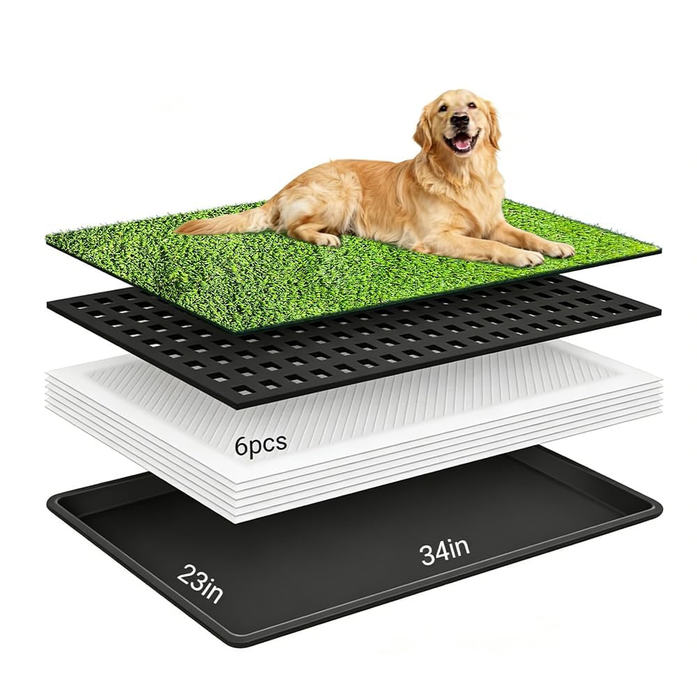 Dog Grass Pee Pad with Tray 34 x 23 Inches B78403