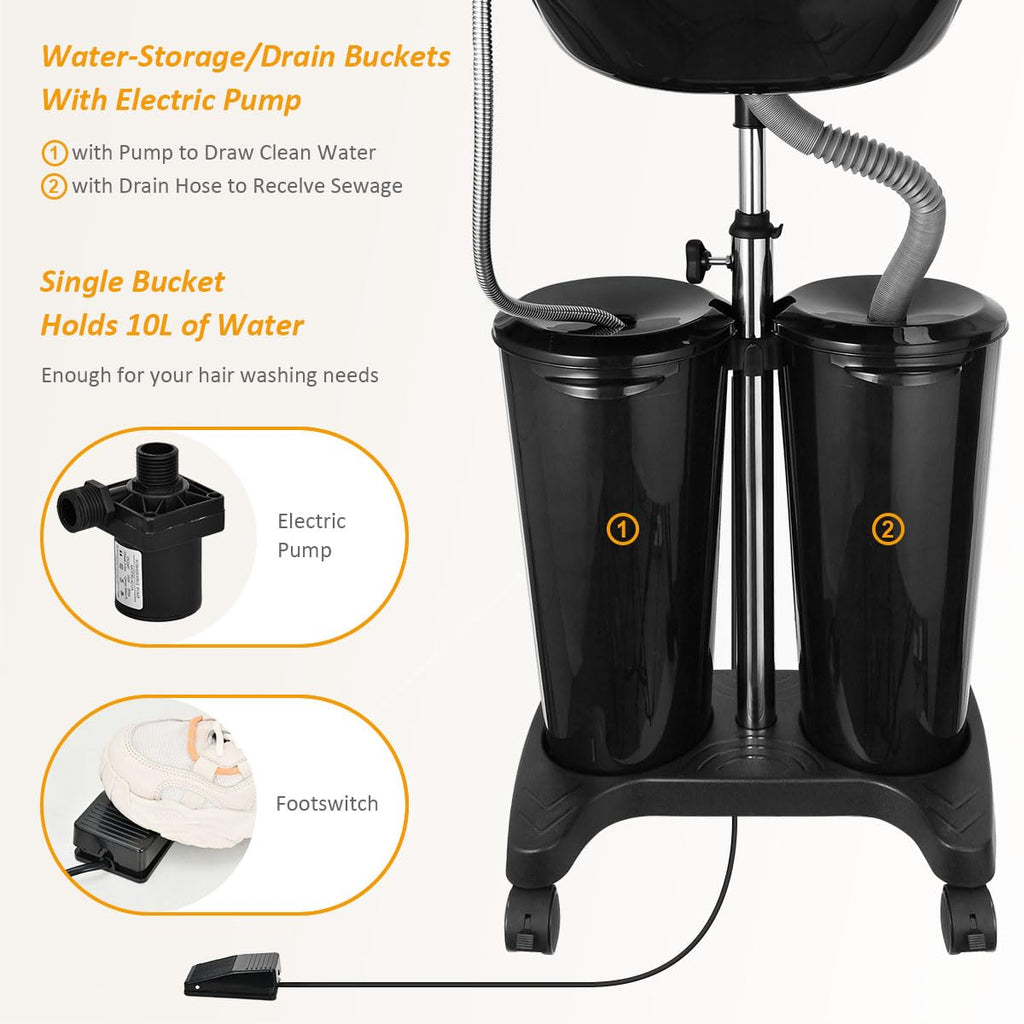 Portable Shampoo Bowl with Electric Pump X21099