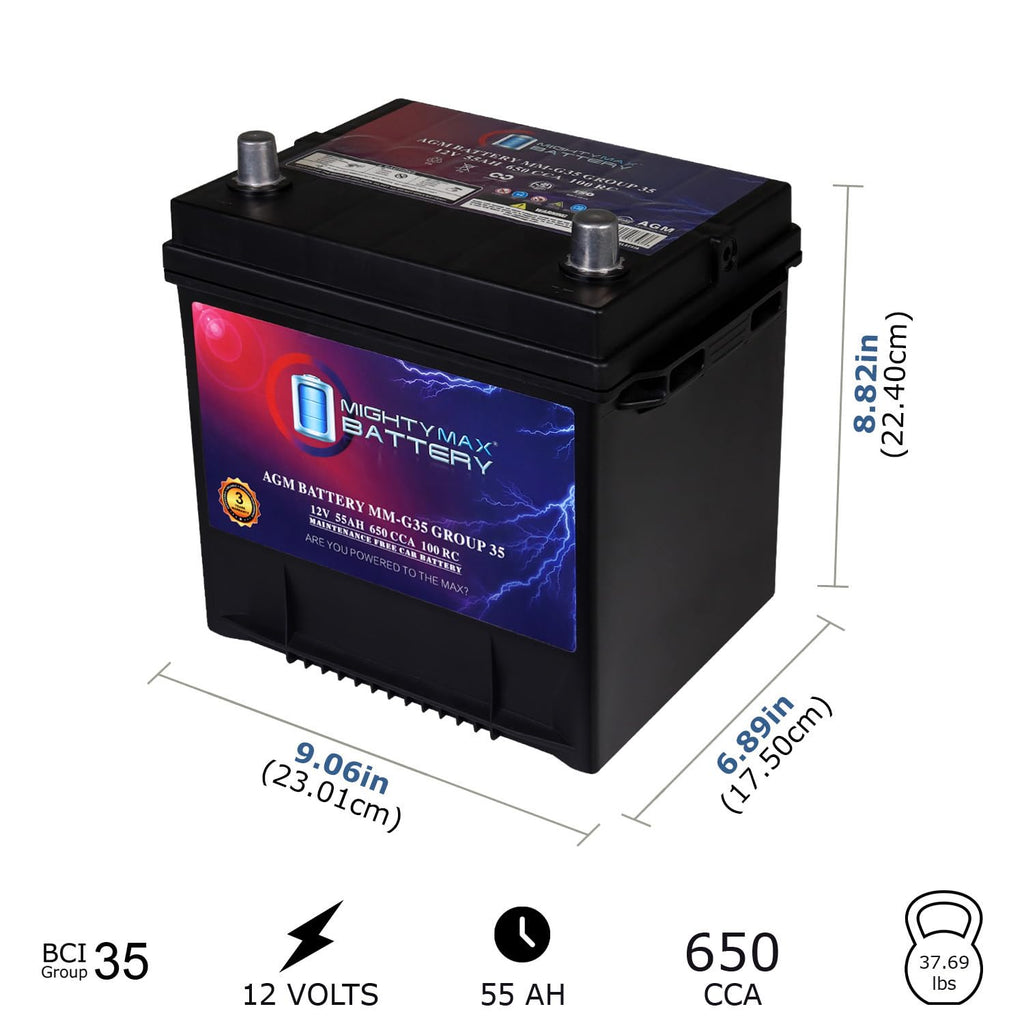 12V 55Ah AGM Replacement Battery B9713