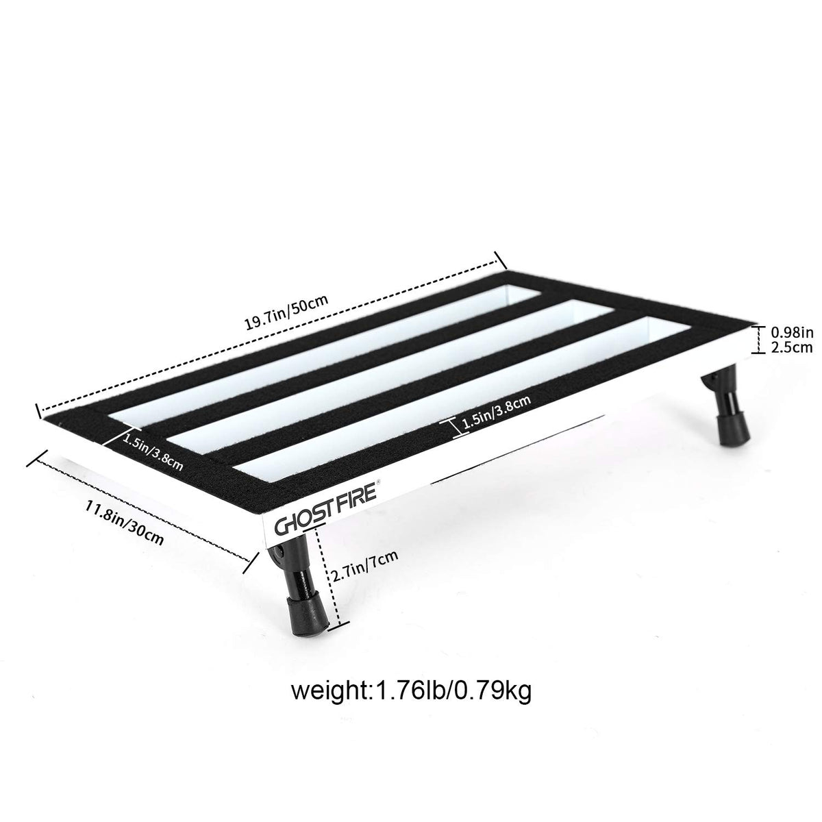 Aluminum Alloy Guitar Pedal Board with Carry Bag X7929