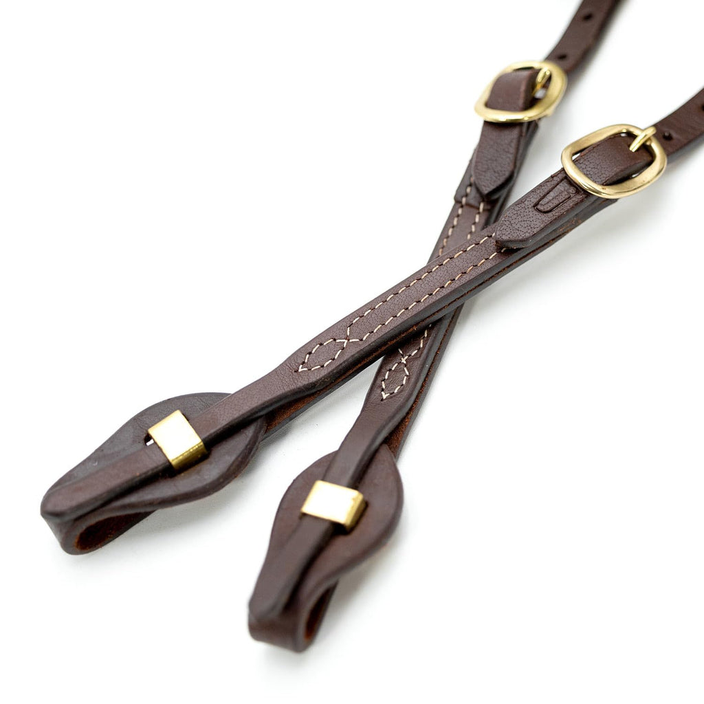 Adjustable Leather Horse Headstall Bridle G9162