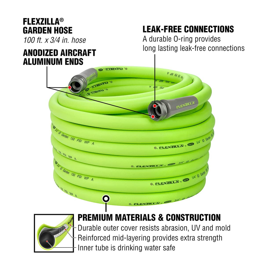 Garden Hose 3/4 in. x 100 ft. Lightweight All-Weather Water Hose S473