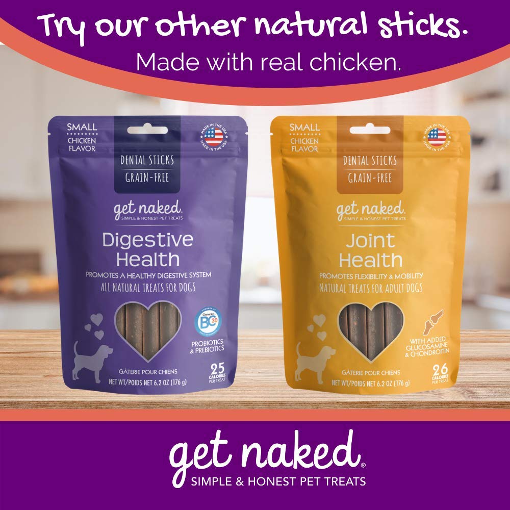 Grain-Free Dental Chew Sticks for Small Dogs, 6.2 oz E3791