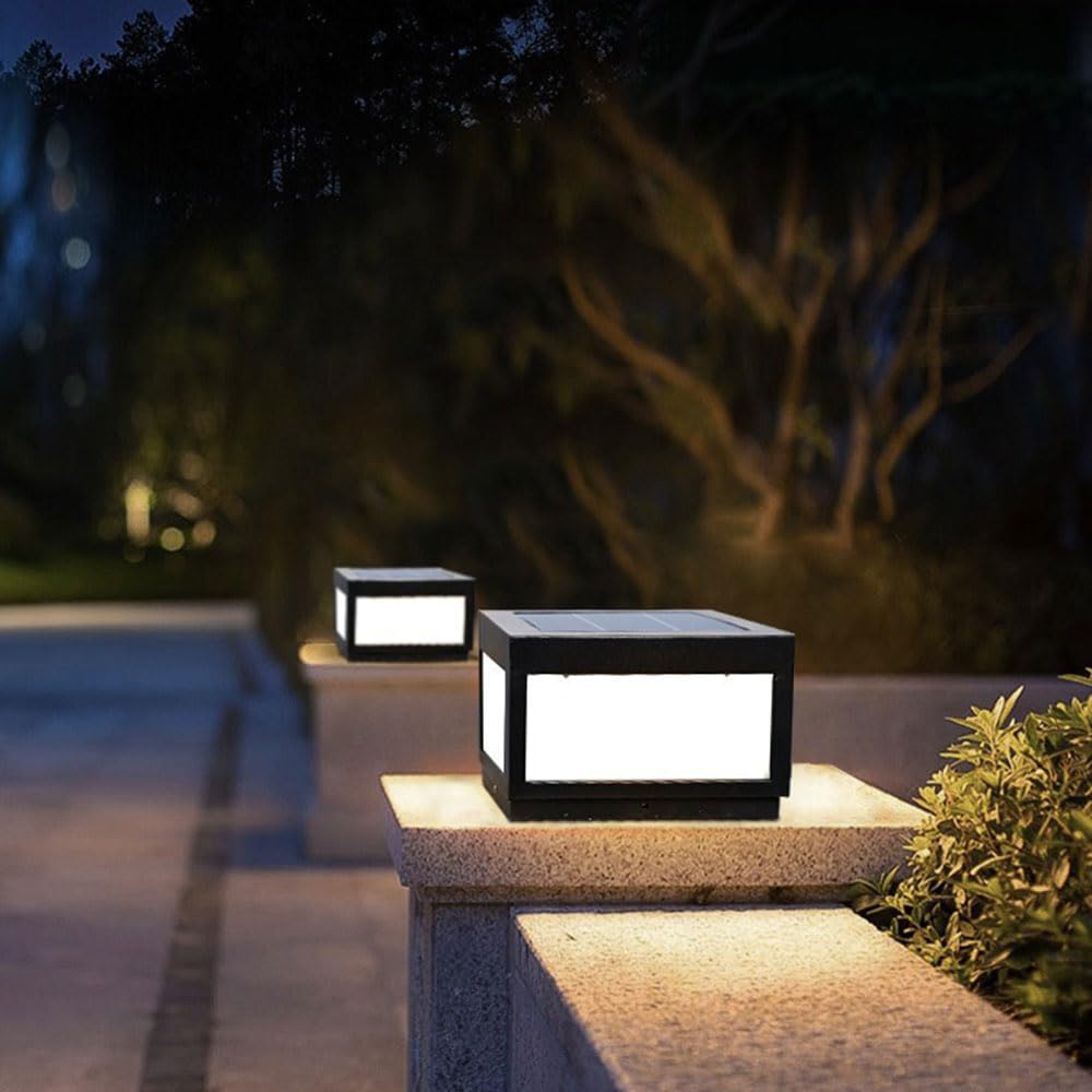 Solar Powered Waterproof Outdoor Post Lights for 4x4, 5x5 or 6x6 Posts O575966