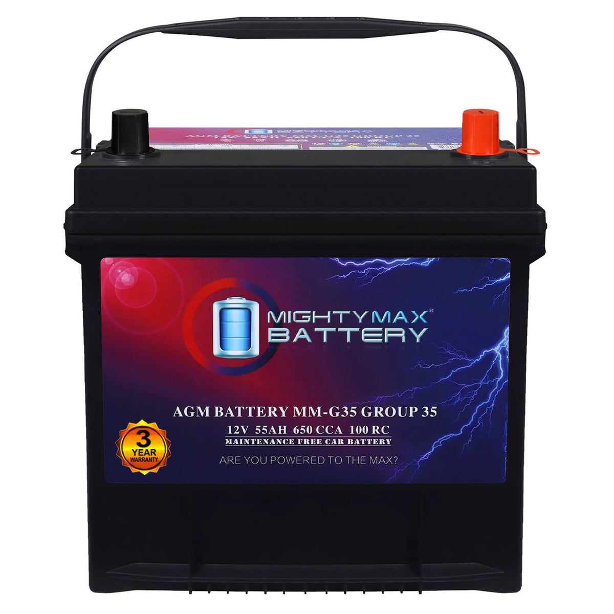 12V 55Ah AGM Replacement Battery B9713