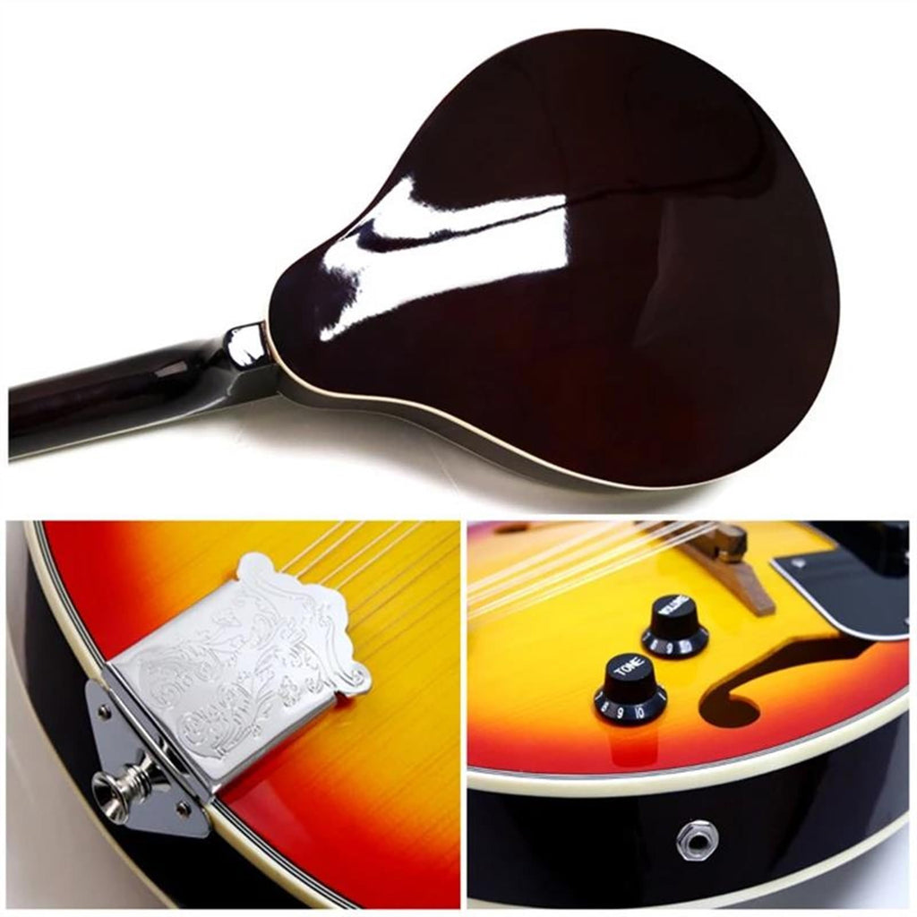 8 Strings Sunburst Mandolin Instrument K73903