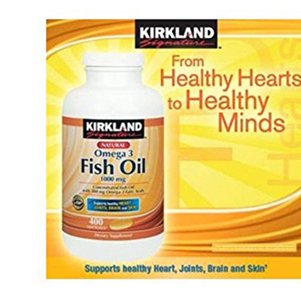 Fish Oil 1000 mg 400 Softgels 3 Pack E783