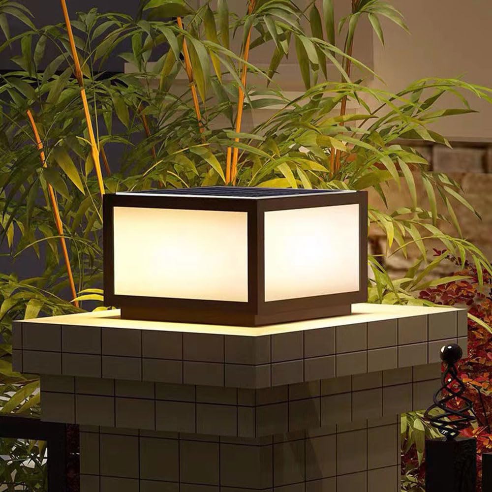 Solar Powered Waterproof Outdoor Post Lights for 4x4, 5x5 or 6x6 Posts O575966