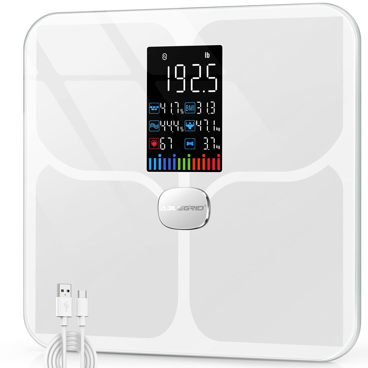 Smart Bathroom Scale for Body Weight and Fat M5297