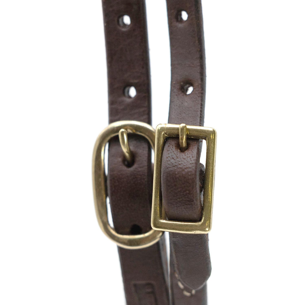 Adjustable Leather Horse Headstall Bridle G9162