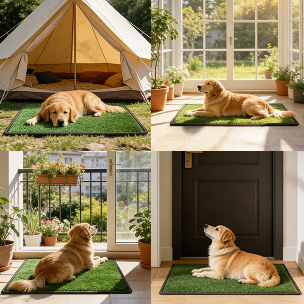 Dog Grass Pee Pad with Tray 34 x 23 Inches B78403