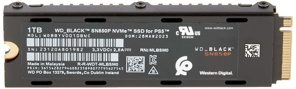 1TB NVMe M.2 SSD with Heatsink Z848