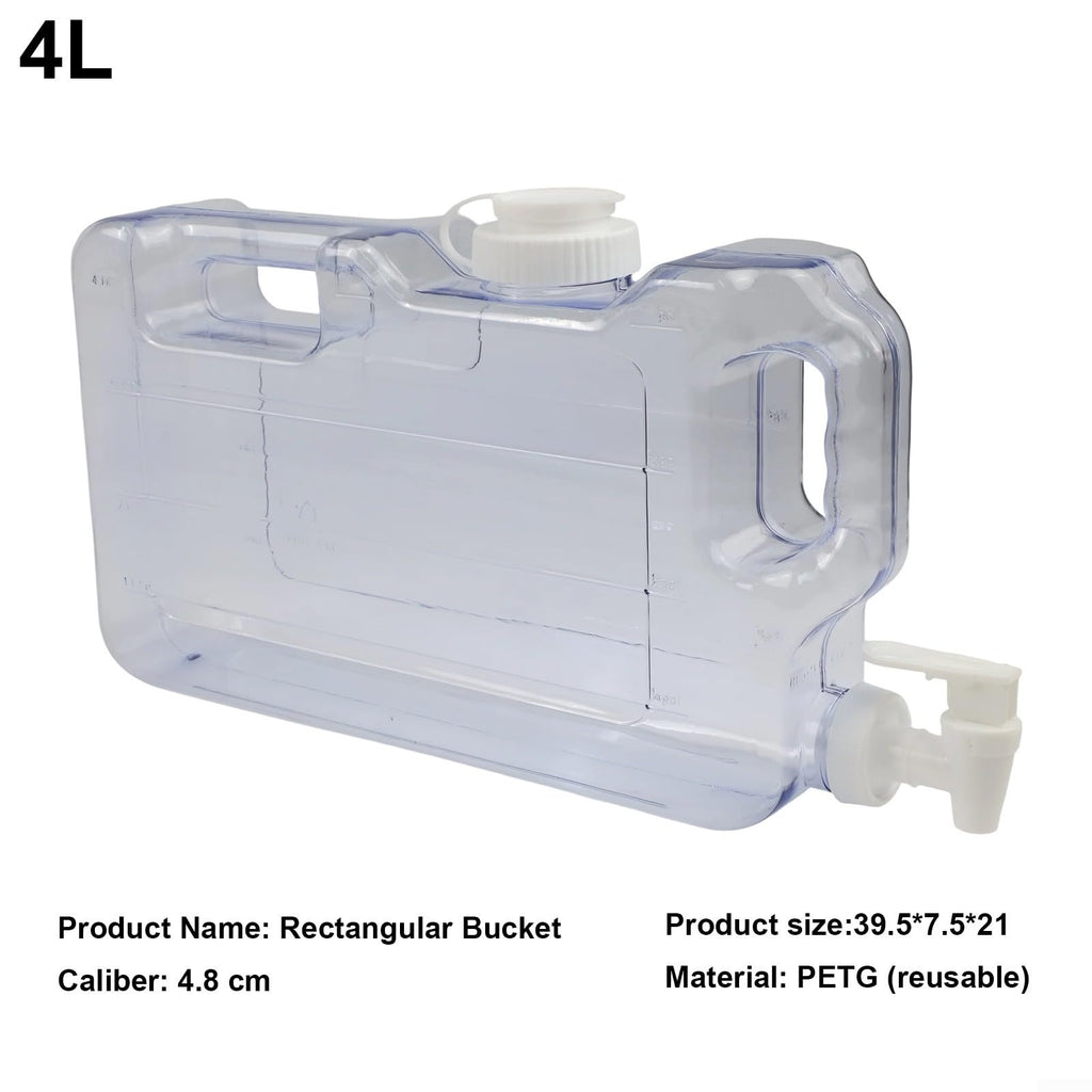 Plastic Refrigerator Water Dispenser with Faucet, 4L Beverage Tank A69182