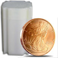 1 Oz. Walking Liberty Copper Bullion Art Rounds in Coin Tube Q746887
