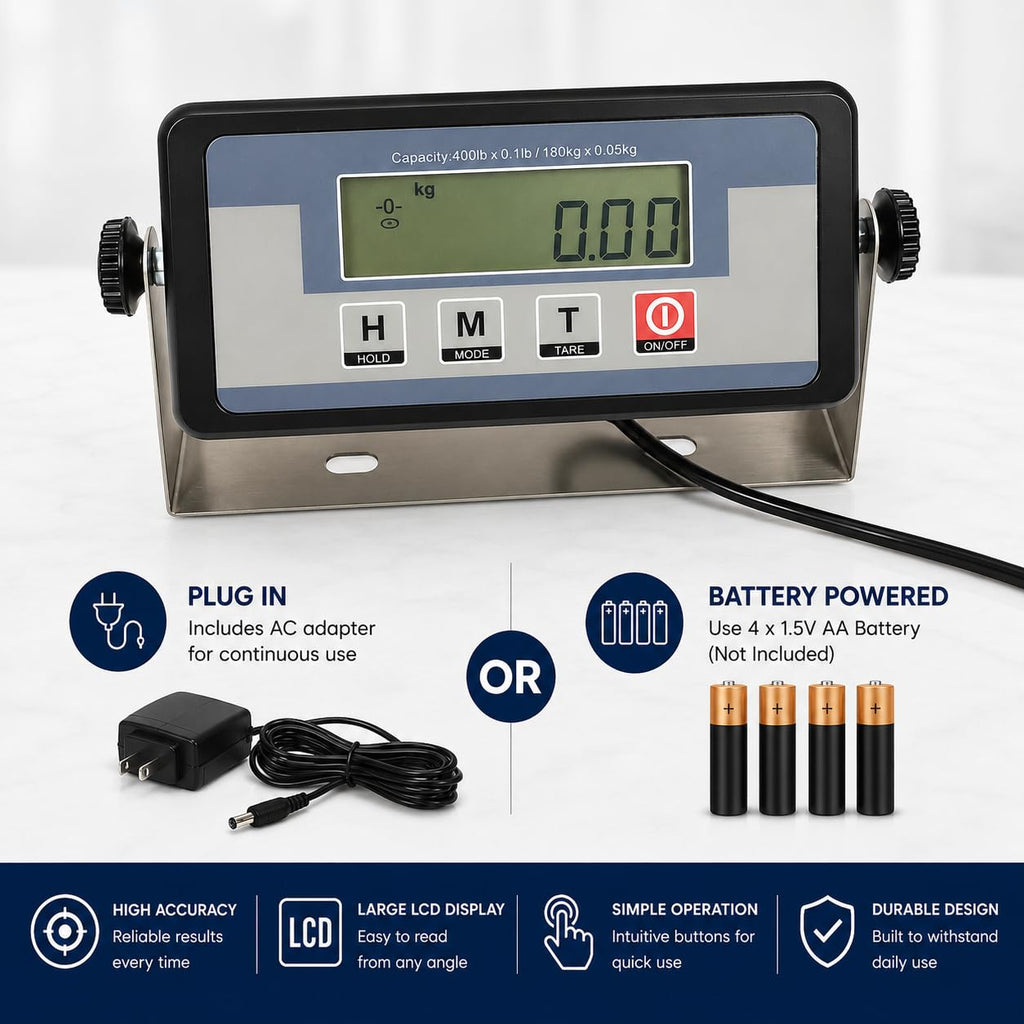 Heavy Duty 660 Pounds Veterinary Dog Scale with Stainless Steel Platform N811