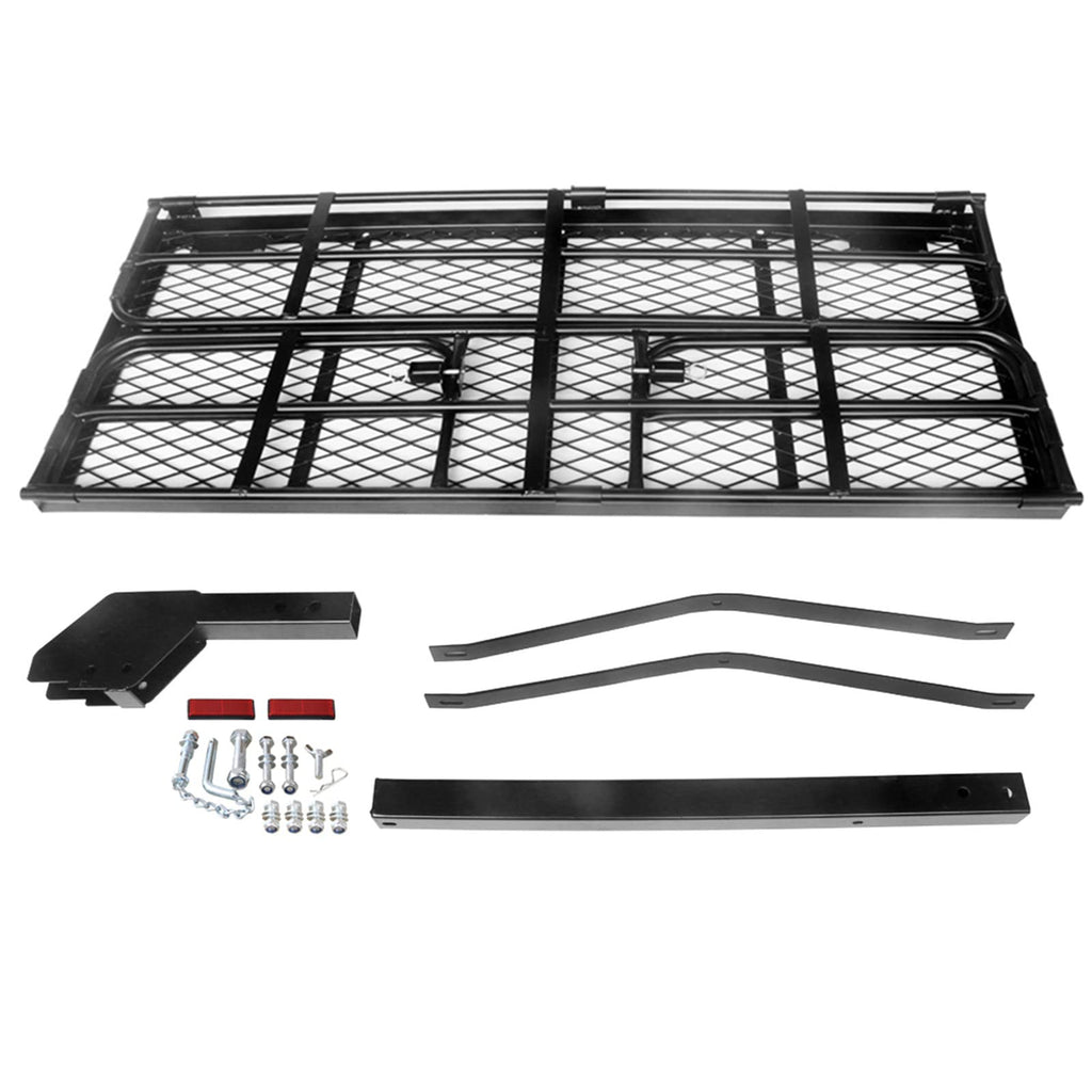 Heavy Duty Folding Hitch Mount Cargo Carrier 60" x 24" x 14.4" C28295