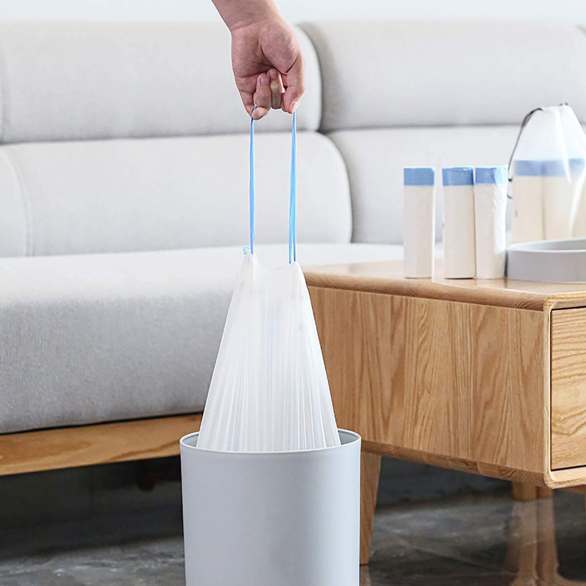 4 Gallon Drawstring Trash Bags 60 Count I709