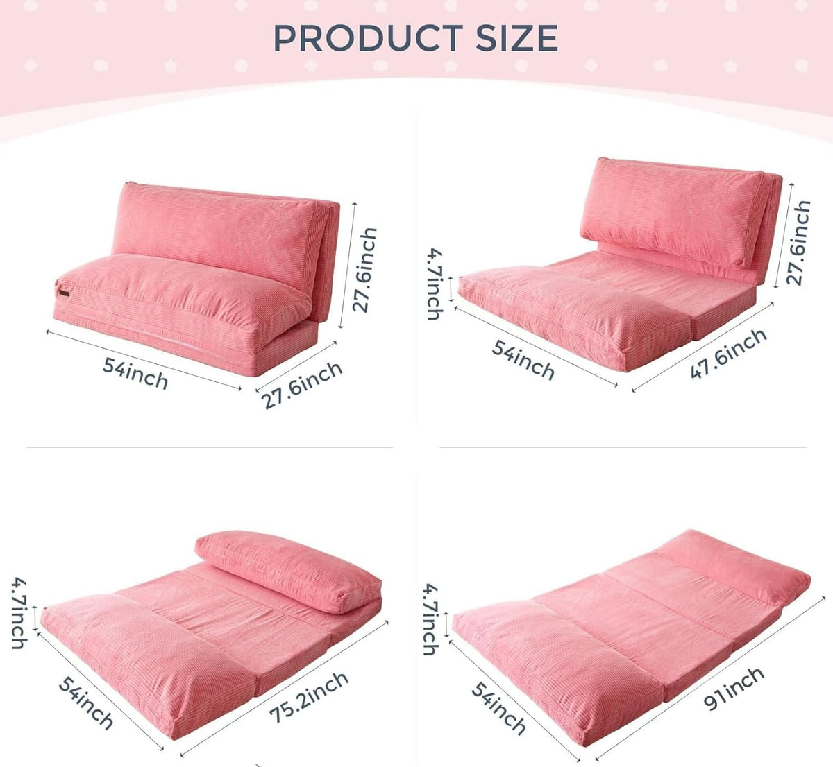 Folding Sofa Bed S43984