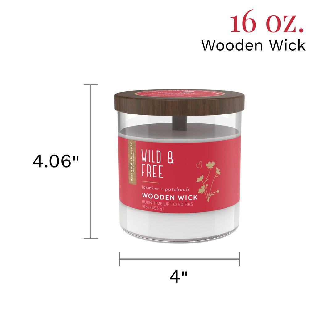 16 oz Wood Wick Scented Candle Q15715