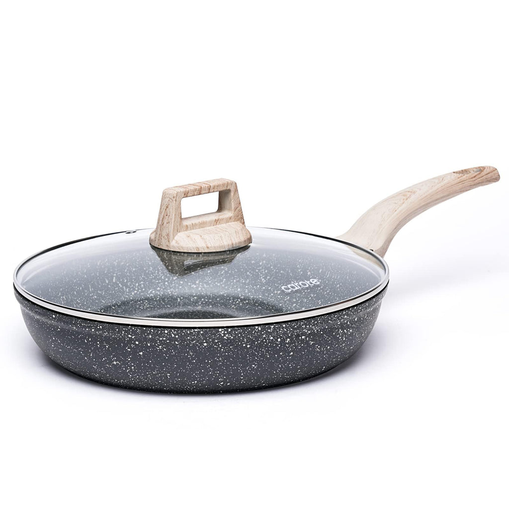 Non Stick 10 Inch Granite Skillet with Glass Lid P7087