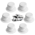 6 Pcs White RV Plumbing Vent Caps K313