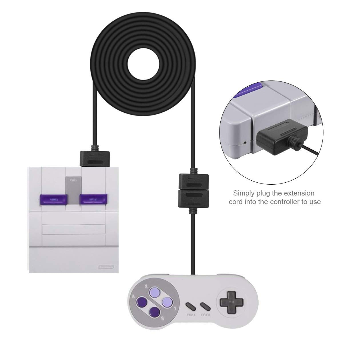 2-Pack 6ft PS2 Controller Extension Cable R869948