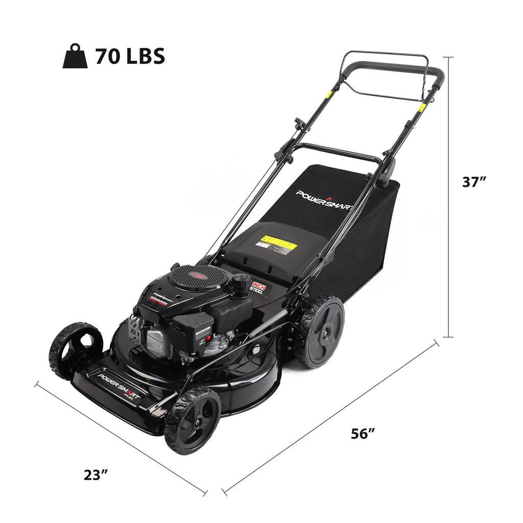 22-Inch Self Propelled Gas Lawn Mower, 170cc 4-Cycle OHV Engine H267