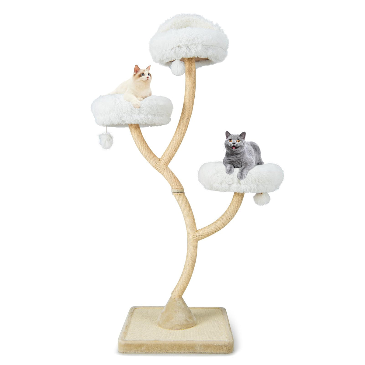 70 Inch Multi-Level Cat Tree with Perches and Scratching Posts P494957