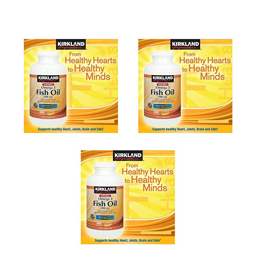 Fish Oil 1000 mg 400 Softgels 3 Pack E783