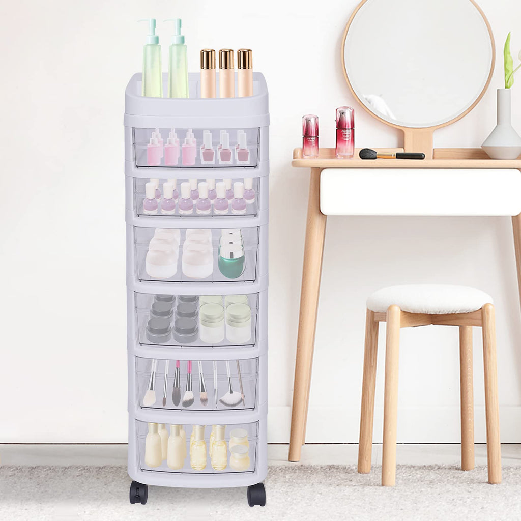 6 Drawer Rolling Storage Cart with Wheels G903