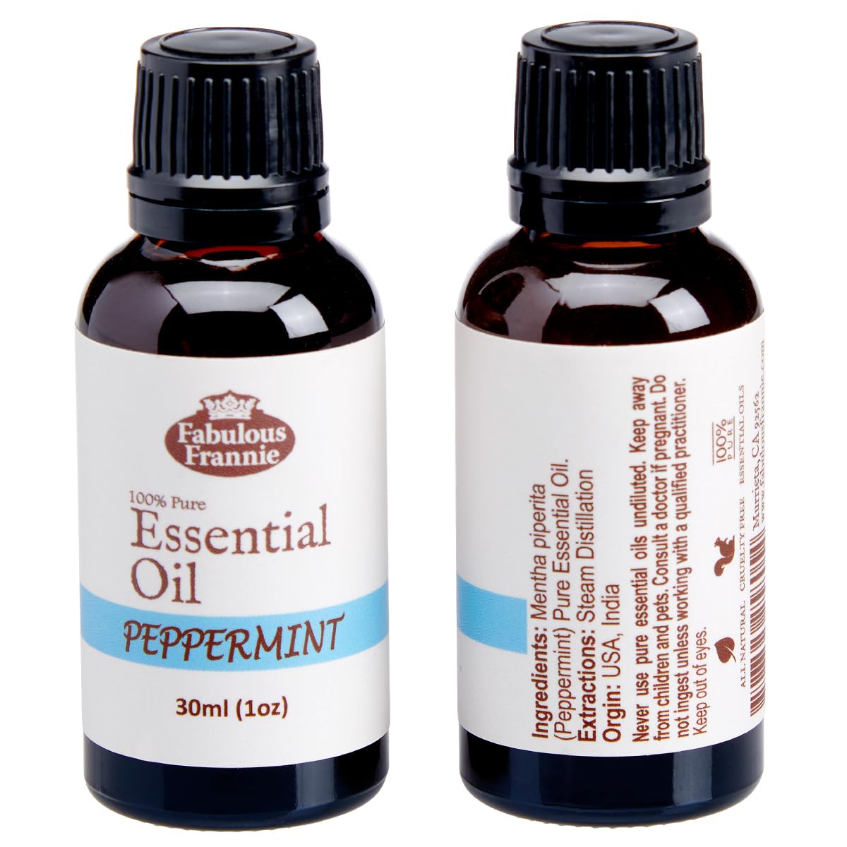 4 Pure Essential Oil Set Peppermint Lavender Sweet Orange Tea Tree 30ml T2230