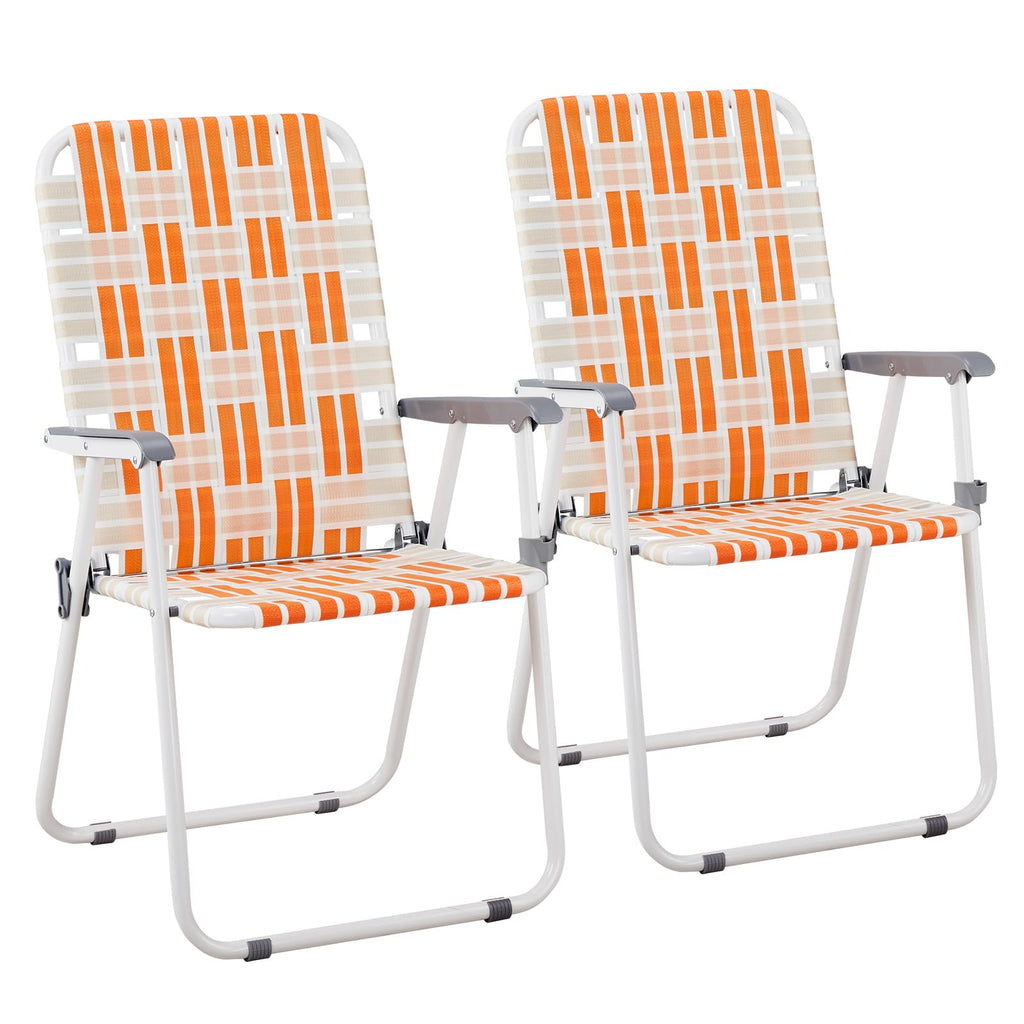 Folding Camping Chairs Set of 2 Steel J343