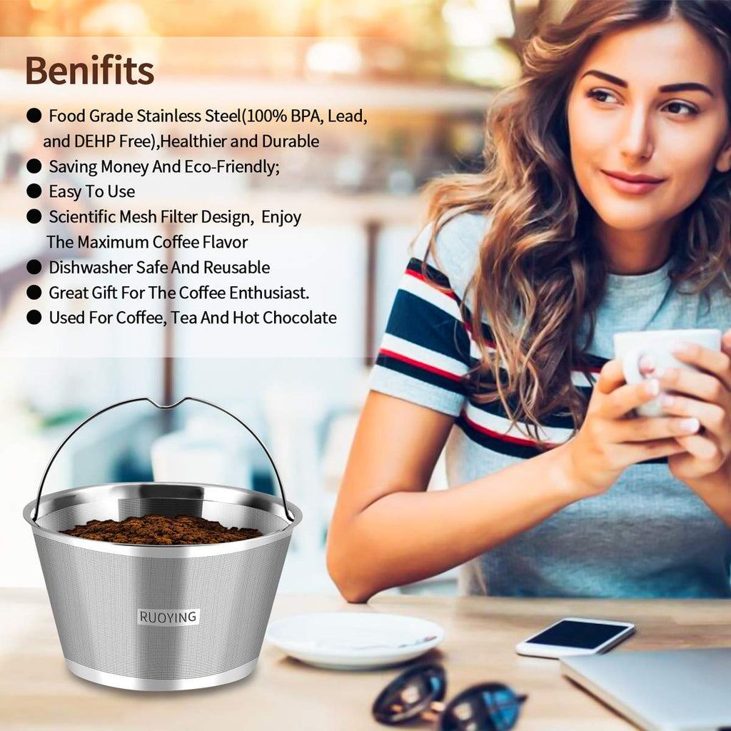 8-12 Cup Reusable Basket Coffee Filters C399243