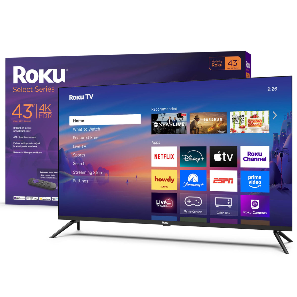 43-Inch 4K HDR LED Smart TV A8127