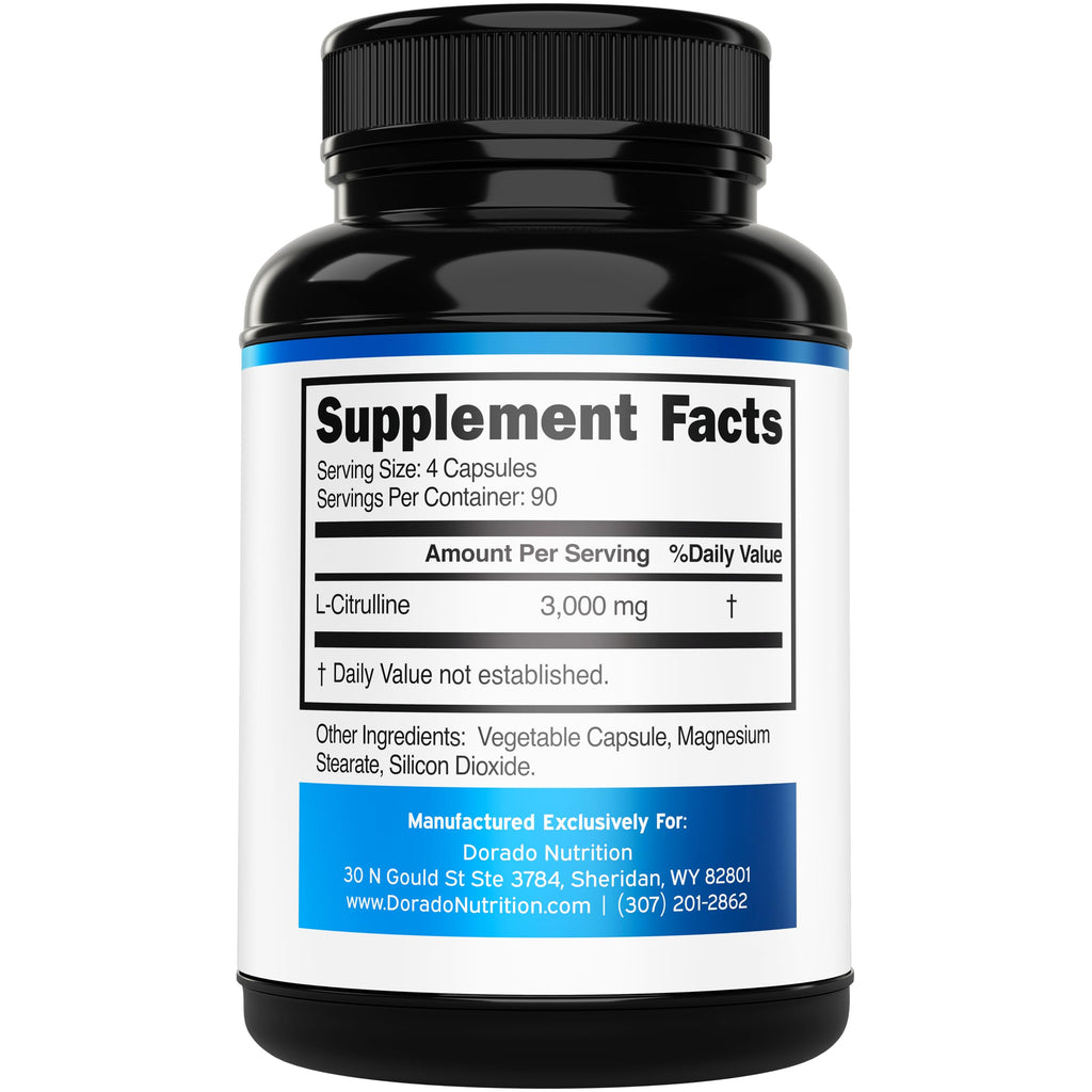 L Citrulline 3000mg 360 Capsules Vegan Non-GMO N9167