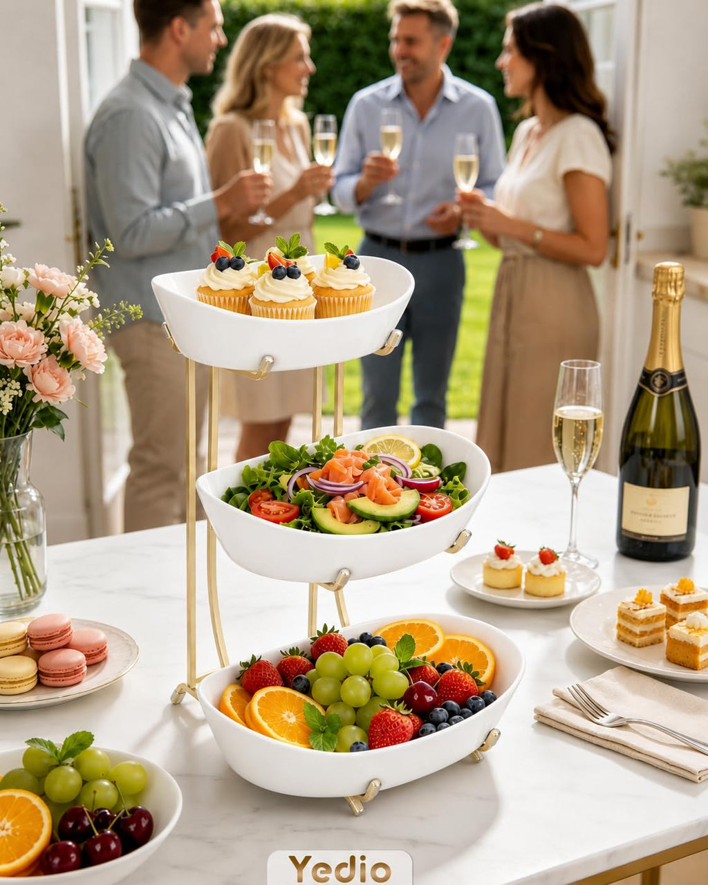 3 Tier Ceramic Fruit Bowl Z28755