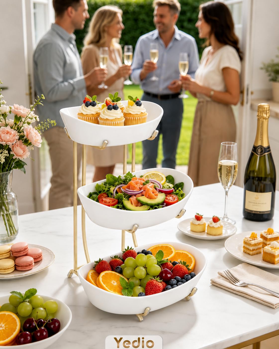 3 Tier Ceramic Fruit Bowl Z28755